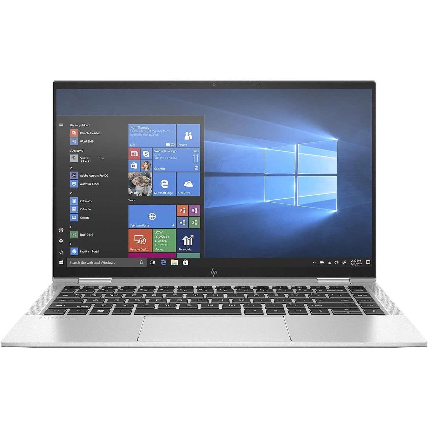 Refurbished (Excellent) - HP EliteBook X360 1030 G7 - 13.3" 2 in 1 Touch , Laptop , Backlit Keyboard , Core i7-10610U - 32GB- 512GB SSD - Silver - Win 11 Pro - Bilingual keyboard - Image 4