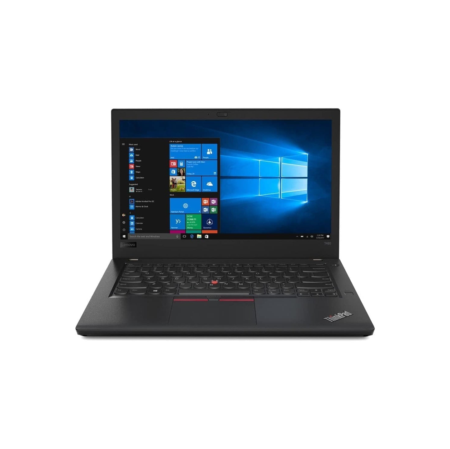 Refurbished(Excellent) - Lenovo ThinkPad T480 14" Touchscreen, FHD , Core i7-8650U, 16 GB DDR4, 512 GB SSD, Backlit Keyboard Windows 11 Professional Black - Image 2