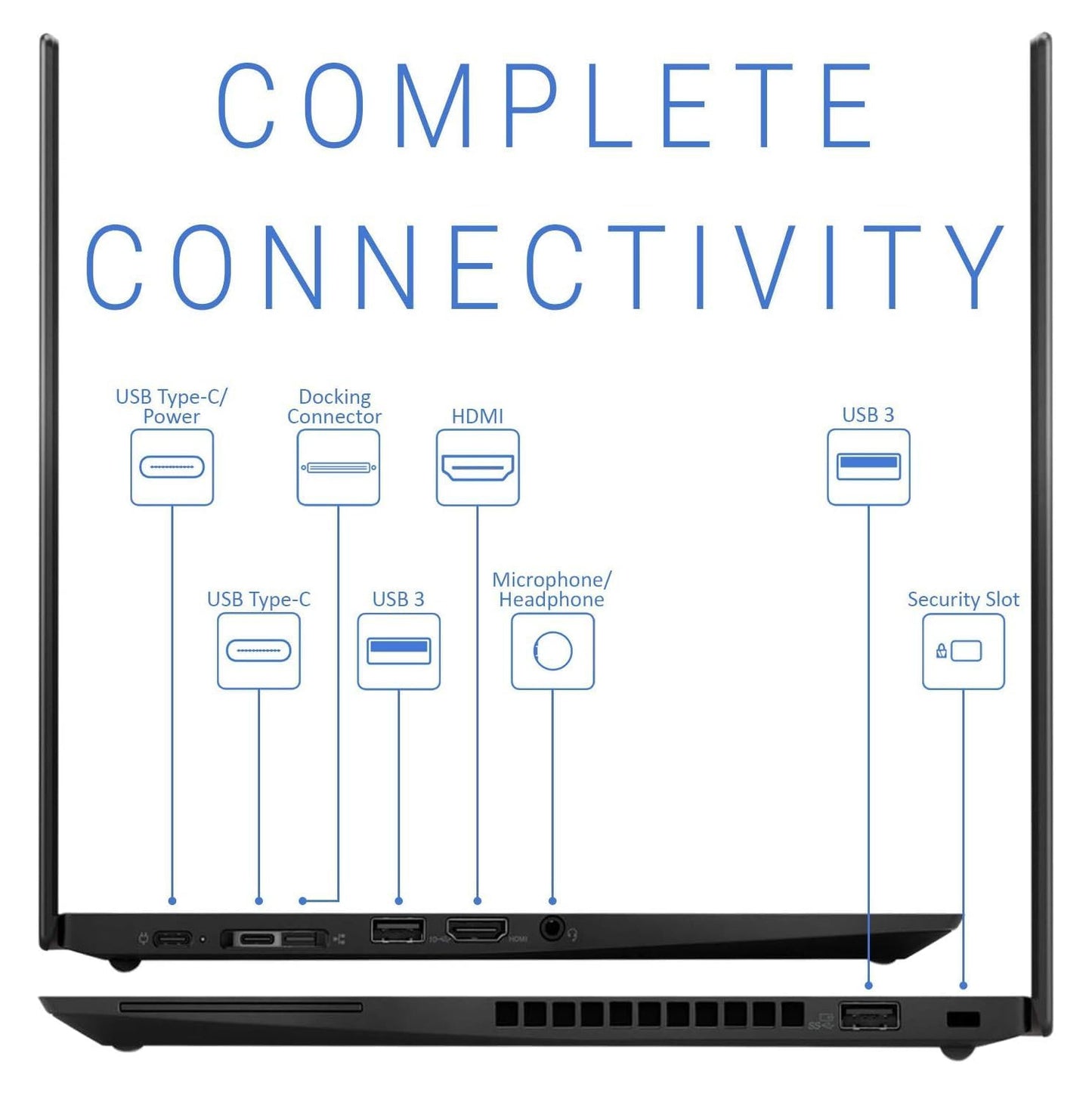 Refurbished(Excellent) Lenovo ThinkPad X390 Yoga 13.3" 2-in-1 Touchscreen Laptop , Backlit Keyboard , Intel Core i5-8365U 4 cores@ 4.10GHz, 8GB RAM, 256GB SSD, Windows 11 Pro Black - Image 7