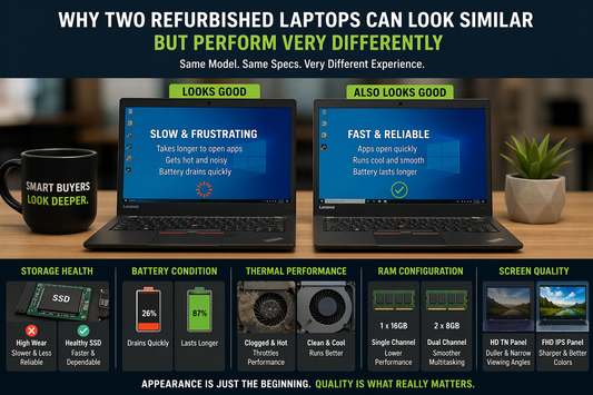 Why Two Refurbished Laptops Can Look Similar but Perform Very Differently