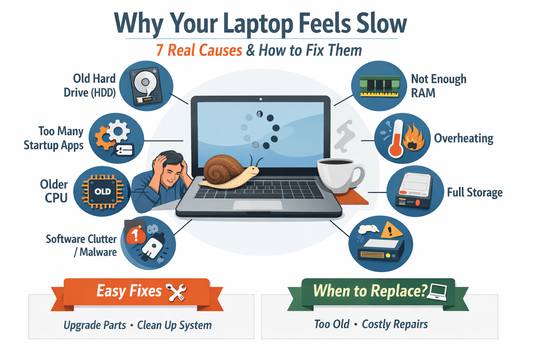 Why Your Laptop Feels Slow — 7 Real Causes and How to Fix Them