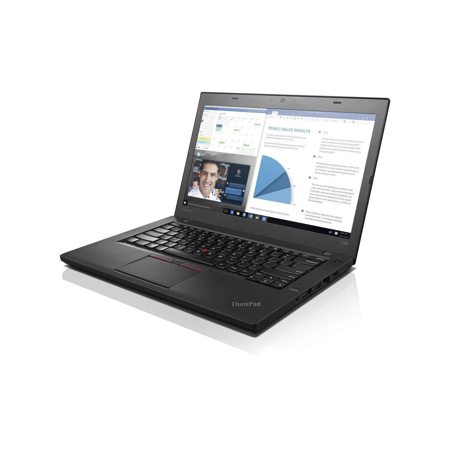 Refurbished (Excellent) - Lenovo ThinkPad T460S Ultra Thin 14" QHD (2K)  Laptop, Intel Core i5-6200U , Backlit Keyboard  , 20GB RAM, 256GB SSD, Windows 11 Pro Black - Image 1