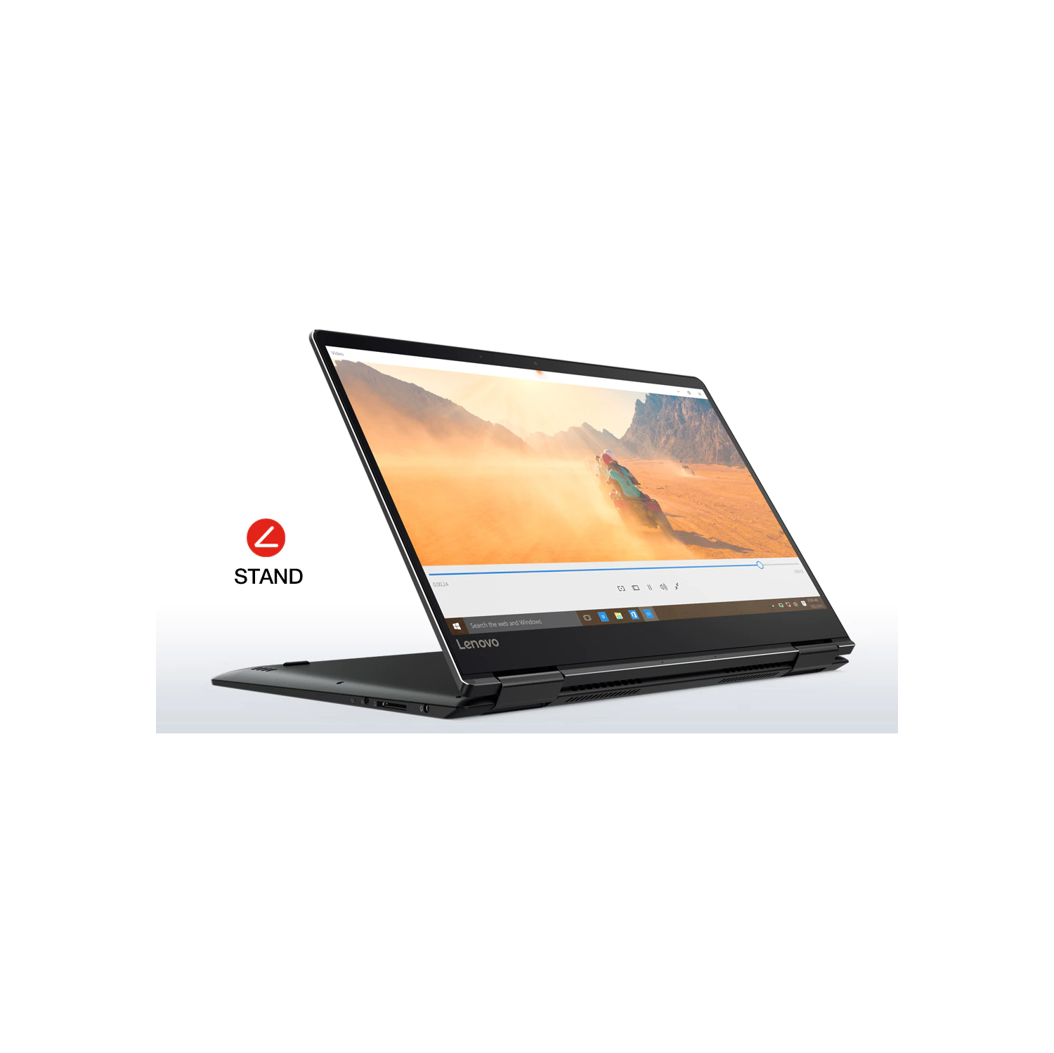 Refurbished (Excellent) - Lenovo Yoga 710-15ISK, 15.6" FHD 1920 x 1080  Laptop, i7-6500U , Backlit Keyboard , 16GB RAM, 256GB SSD, NVIDIA GeForce 940MX , Windows 11 , Grey - Image 3
