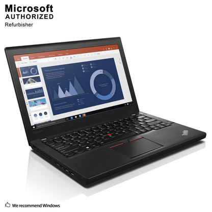 Refurbished (Good) -Lenovo ThinkPad X260 12.5" Laptop - Intel Core i5-6200U Upto 2.8GHz, 8GB DDR4, 256GB SSD, WebCam, Wifi, Bluetooth, Backlit keyboard , Windows 11 Pro , Black - Image 1