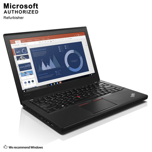 Refurbished (Good) -Lenovo ThinkPad X260 12.5" Laptop - Intel Core i5-6200U Upto 2.8GHz, 8GB DDR4, 256GB SSD, WebCam, Wifi, Bluetooth, Backlit keyboard , Windows 11 Pro , Black - Image 1