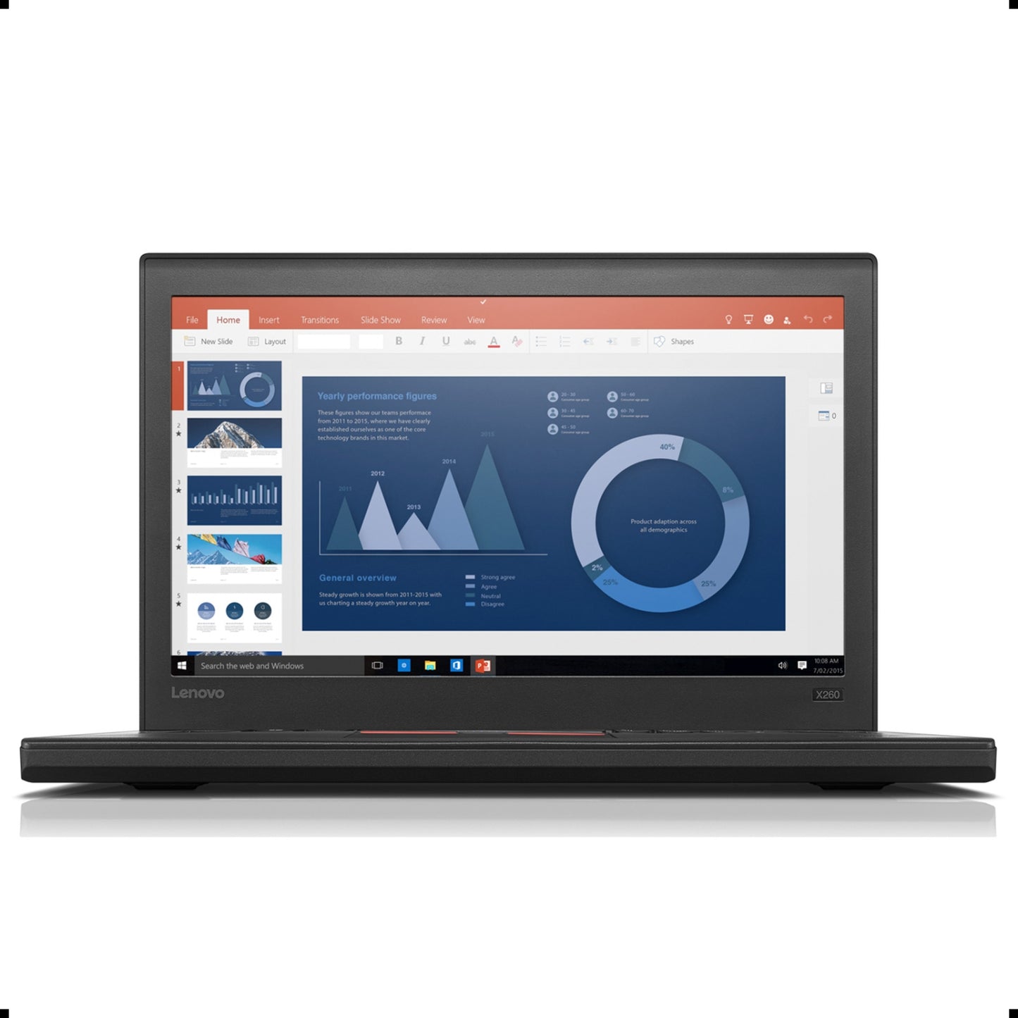 Refurbished (Good) -Lenovo ThinkPad X260 12.5" Laptop - Intel Core i5-6200U Upto 2.8GHz, 8GB DDR4, 256GB SSD, WebCam, Wifi, Bluetooth, Backlit keyboard , Windows 11 Pro , Black - Image 2