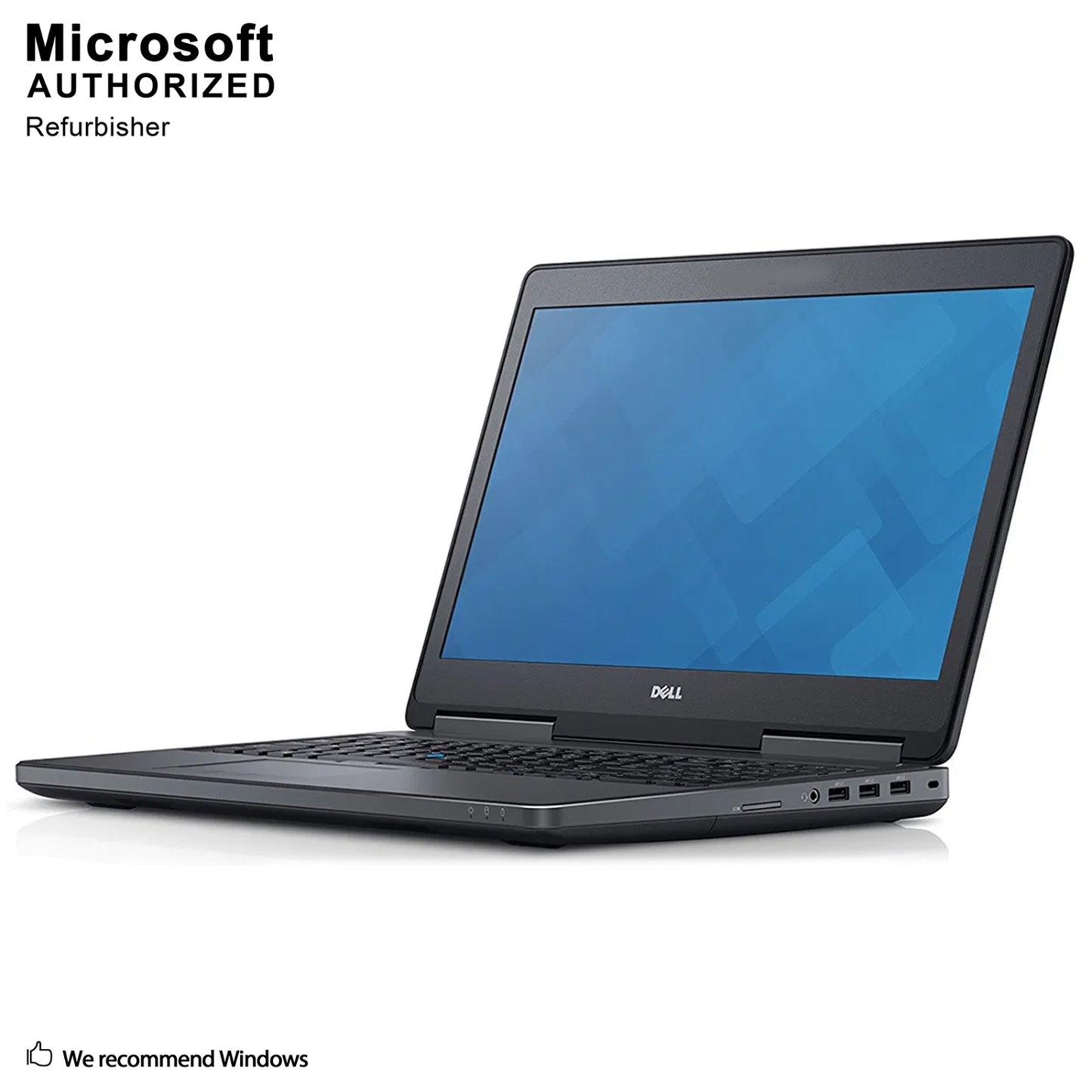 Refurbished (Good) -Dell Precision 7510 15.6" FHD Business Laptop, Intel Core i7-6920HQ  3.8GHZ, Backlit keyboard , 16GB RAM , 512GB SSD , NVIDIA Quadro M1000M , Win 11 Pro Black - Image 3