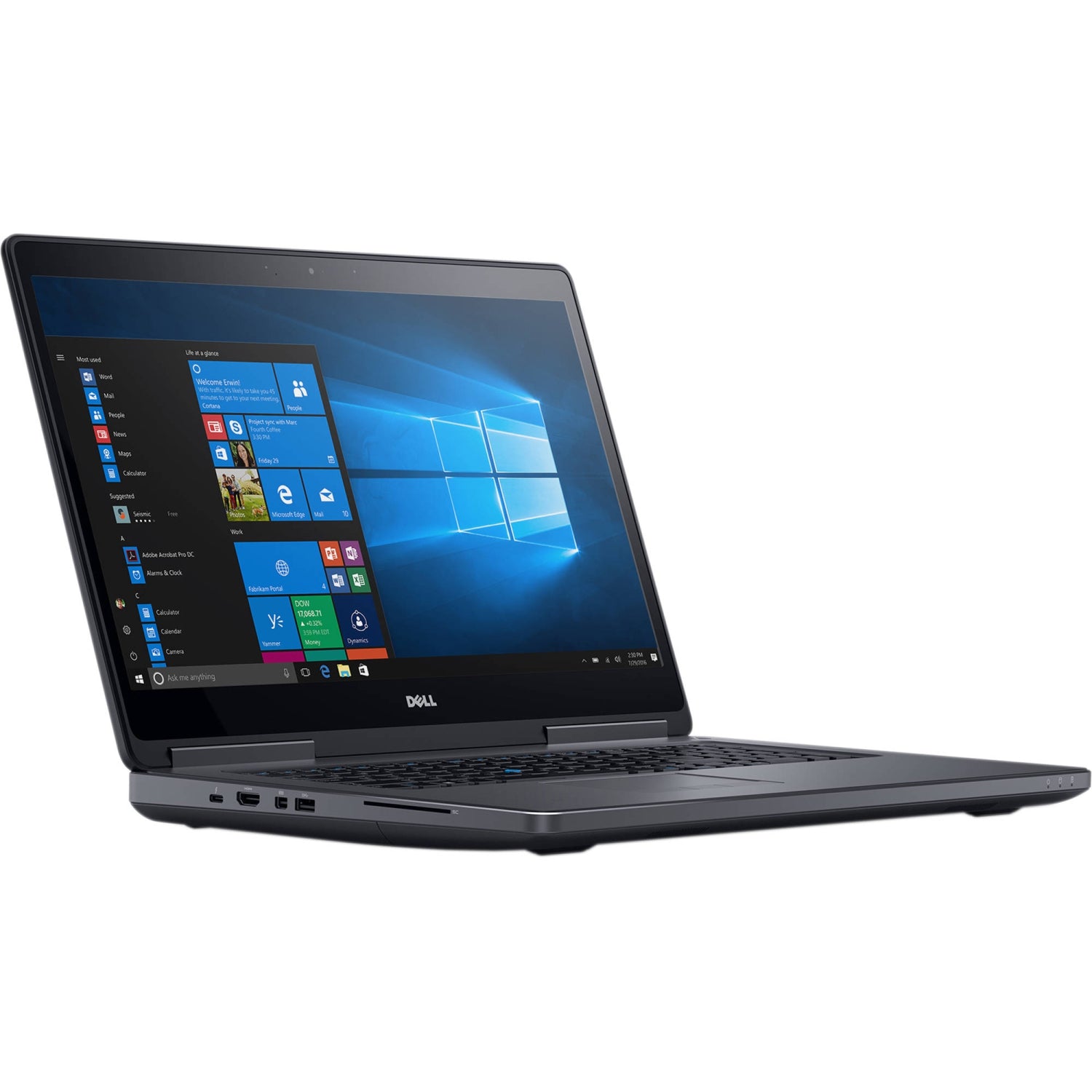 Refurbished (Good) Dell Precision 7720 17.3" FHD Mobile Workstation- Intel i7-6820HQ Quad Core @3.60GHz, 32GB RAM, 1TB SSD, Nvidia Quadro P3000 6GB, Win 11 Pro - Black - Image 2