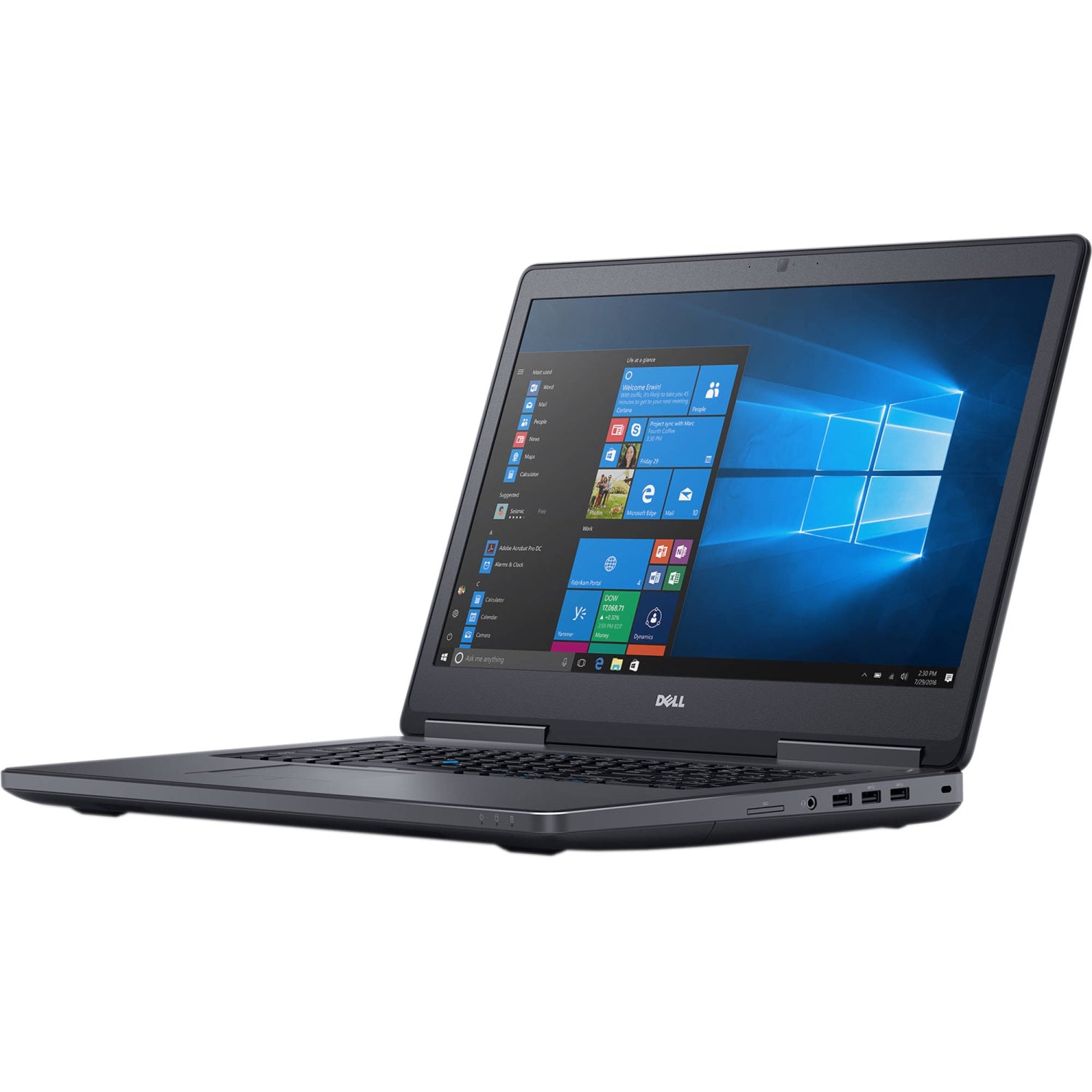 Refurbished (Good) Dell Precision 7720 17.3" FHD Mobile Workstation- Intel i7-6820HQ Quad Core @3.60GHz, 32GB RAM, 1TB SSD, Nvidia Quadro P3000 6GB, Win 11 Pro - Black - Image 3