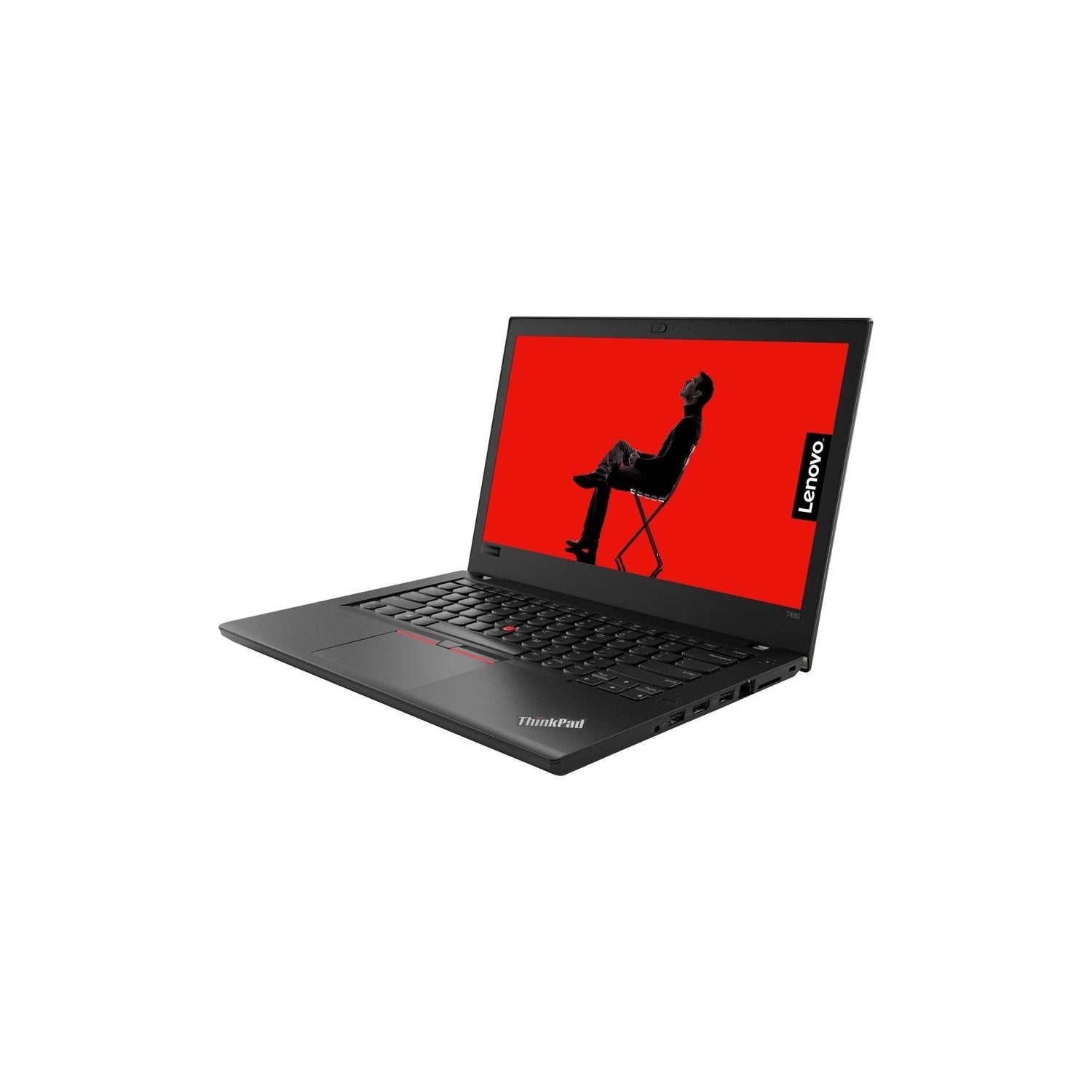 Refurbished (Excellent) Lenovo ThinkPad T480 i5-8350U 8GB RAM 256GB SSD 14" FHD  Windows 11 Pro - Touch Screen , Black - Image 3