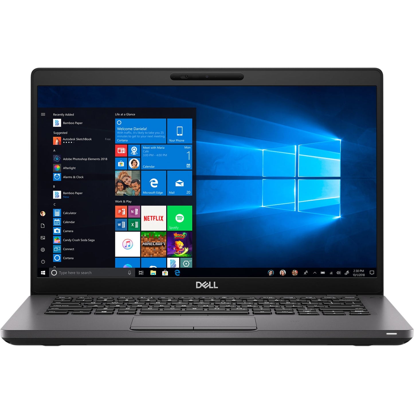 Refurbished (Excellent) - Dell Latitude 5400 14" FHD - Backlit Keyboard - Black Intel i5-8265U 16 GB RAM  512 GB SSD  Windows 11 Pro + 3 in 1 Adapter Type-c (PD) +  HDTV + USB 3.0 - Image 2