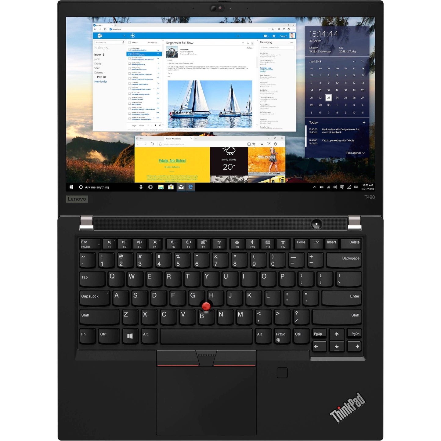 Refurbished (Excellent) - Lenovo ThinkPad T490 14" FHD Laptop - Black  Intel i7-10510U / 16 GB RAM / 512 GB SSD / Backlit Keyboard  Windows 11 Pro - Image 4