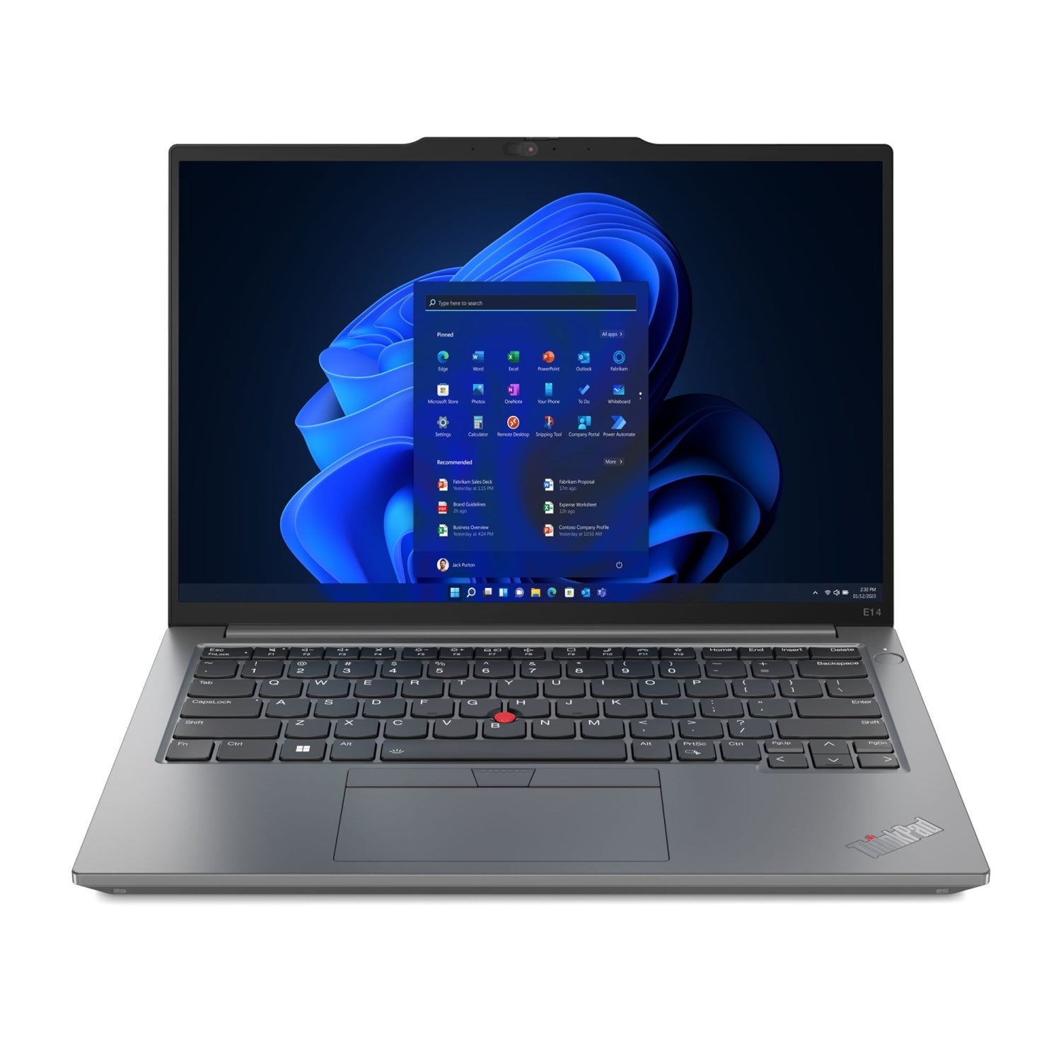 Refurbished (Excellent)  Lenovo ThinkPad E14 Gen 5 Intel Laptop (2023) | 14"  FHD+ | Core i5-1335U - 512GB SSD - 16GB RAM | Backlit Keyboard | 10 cores @ 4.6GHz Win 11 Pro Black - Image 1