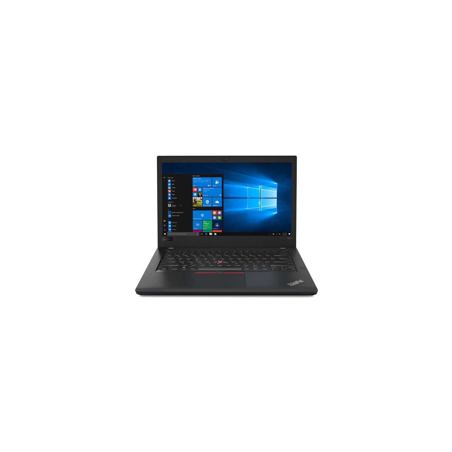 Refurbished (Excellent) Lenovo ThinkPad T480 i5-8350U 8GB RAM 256GB SSD 14" FHD  Windows 11 Pro - Touch Screen , Black - Image 1