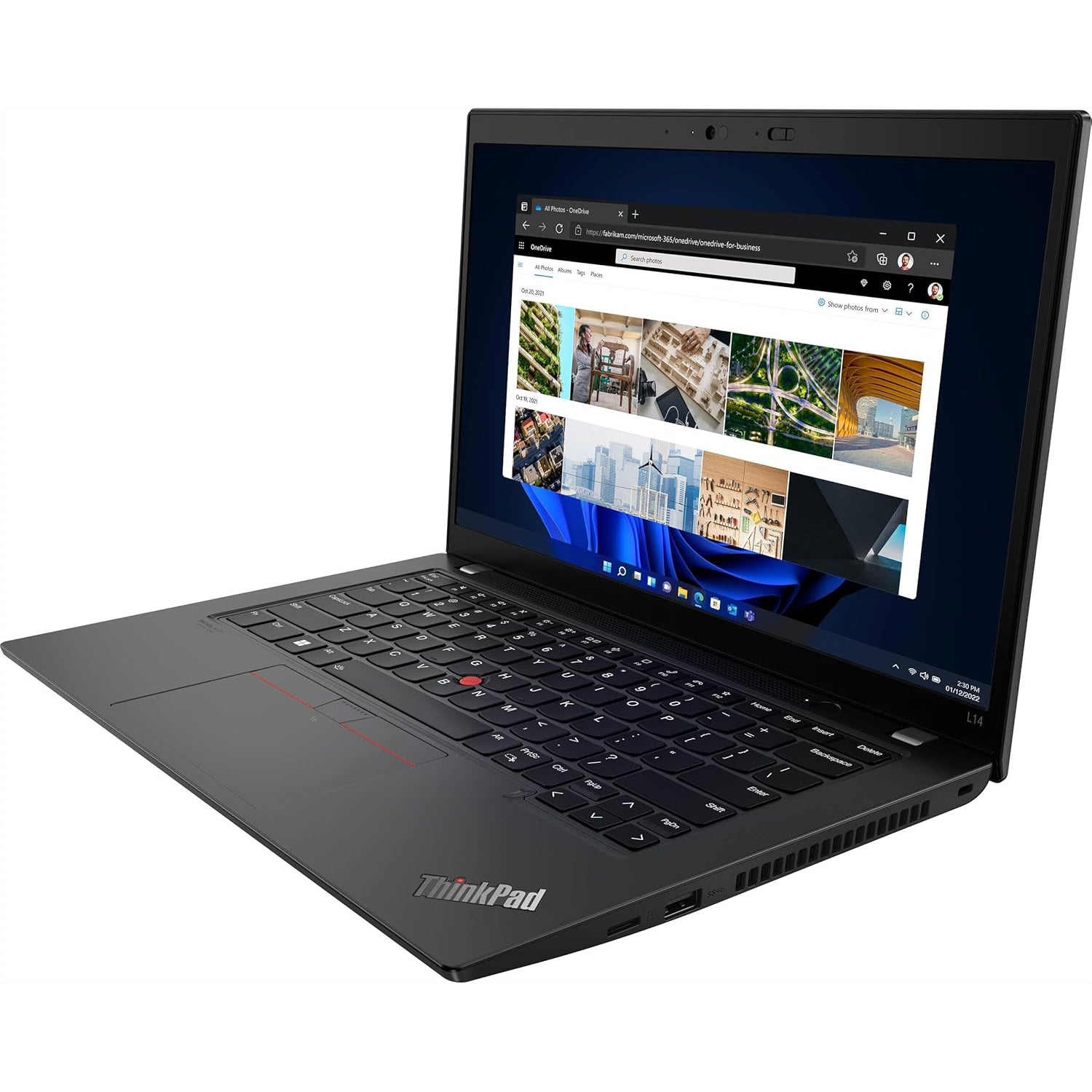 Refurbished (Excellent) LENOVO ThinkPad L14, 14" FHD , Backlit Keyboard , i7-1185G7, 16GB RAM , 512GB SSD  PCIe, Win 11 , Black - Image 3