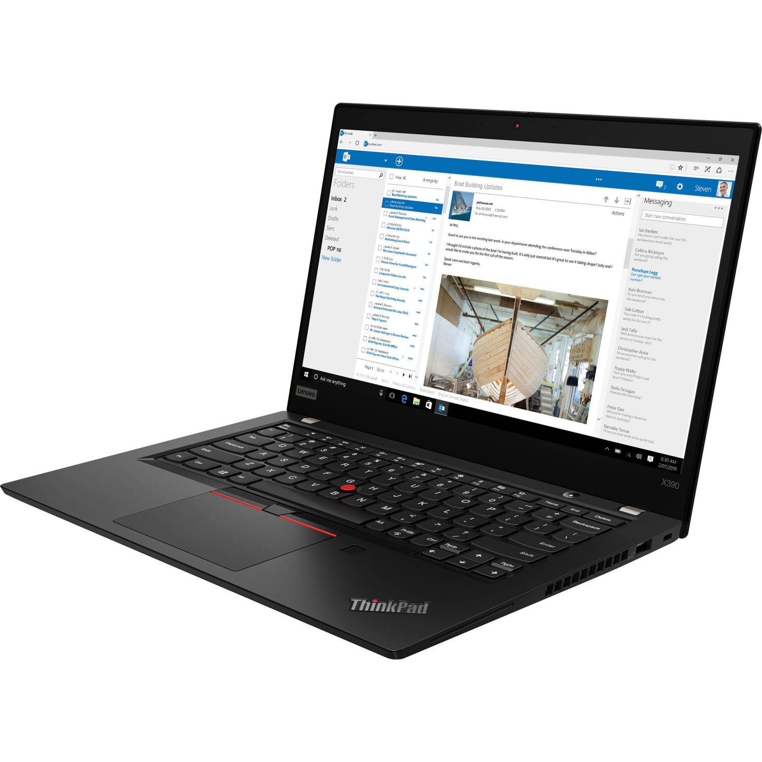 Refurbished(Excellent) Lenovo ThinkPad X390 Yoga 13.3" 2-in-1 Touchscreen Laptop , Backlit Keyboard , Intel Core i5-8365U 4 cores@ 4.10GHz, 8GB RAM, 256GB SSD, Windows 11 Pro Black - Image 4