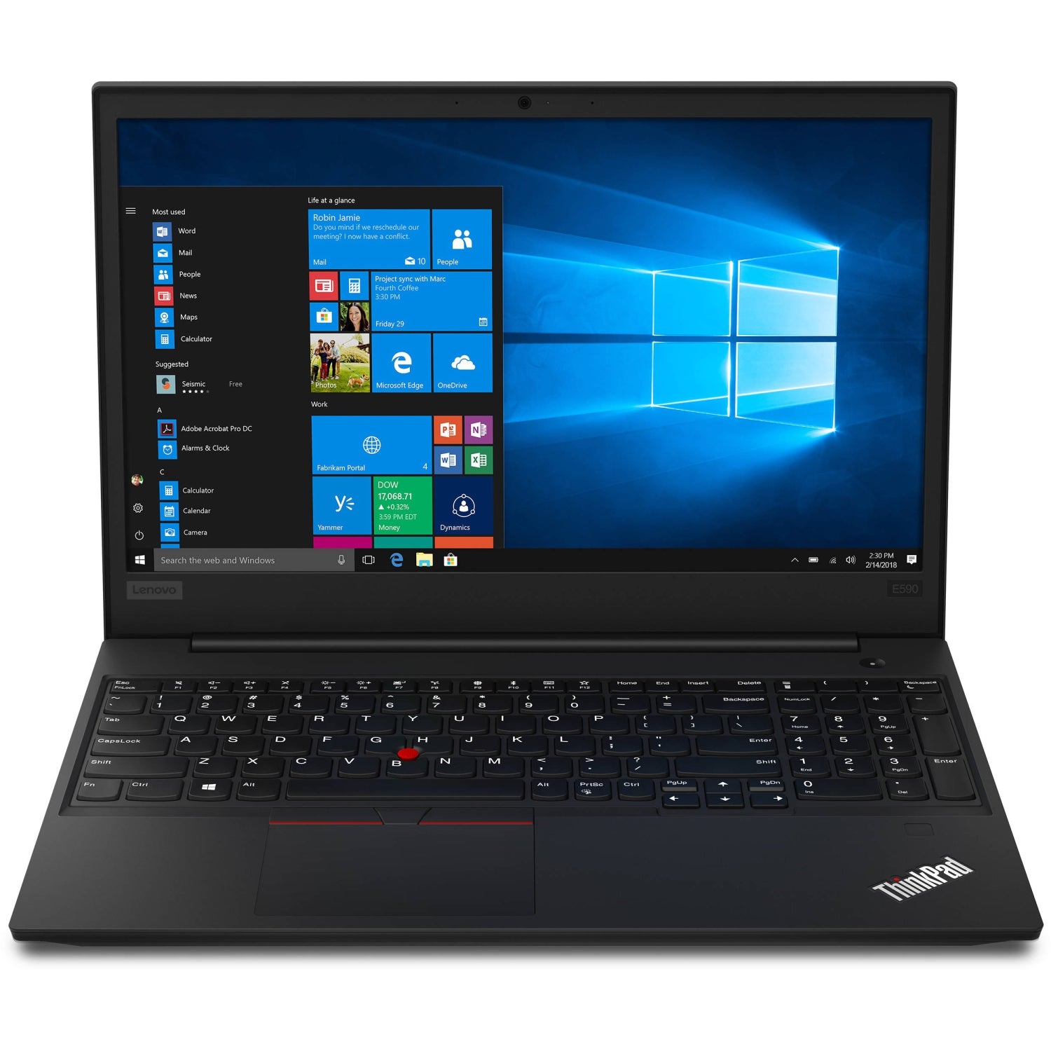 Refurbished (Excellent) - Lenovo ThinkPad E590 15.6"/1920 x 1080 FHD / Intel UHD Graphics 620  / Intel Core i5-8265U/8GB RAM/256GB SSD/Windows 11 Pro - Image 2