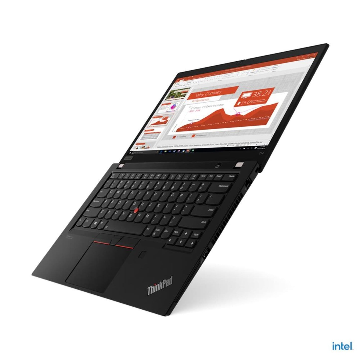 Refurbished (Excellent) - Lenovo ThinkPad T14 Gen 2 14" Laptop - Intel Core i5-1135G7  4cores @ 4.20GHz 256GB SSD  8GB RAM  Windows 11  Black - Image 2