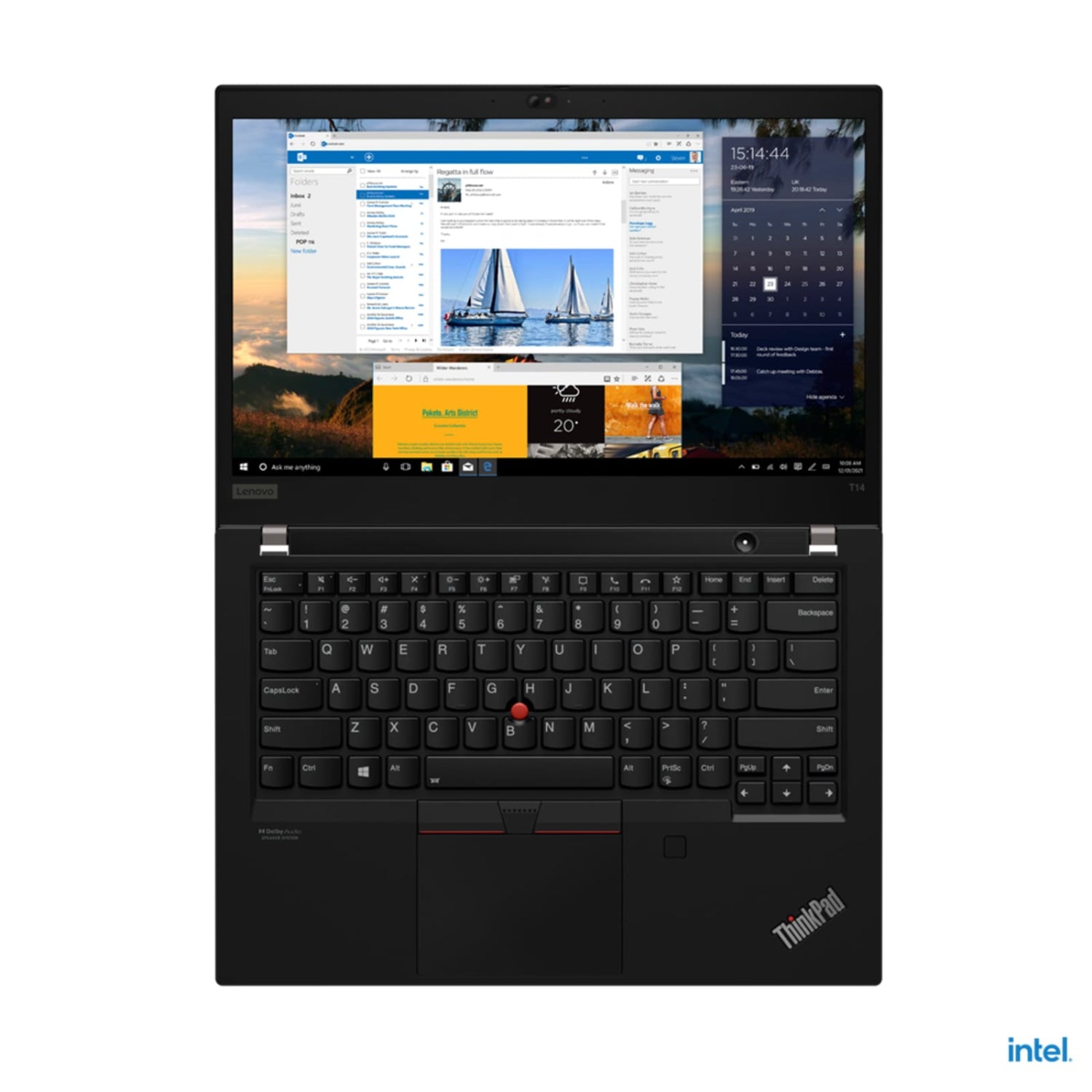 Refurbished (Excellent) - Lenovo ThinkPad T14 Gen 2 14" Laptop - Intel Core i5-1135G7  4cores @ 4.20GHz 256GB SSD  8GB RAM  Windows 11  Black - Image 3