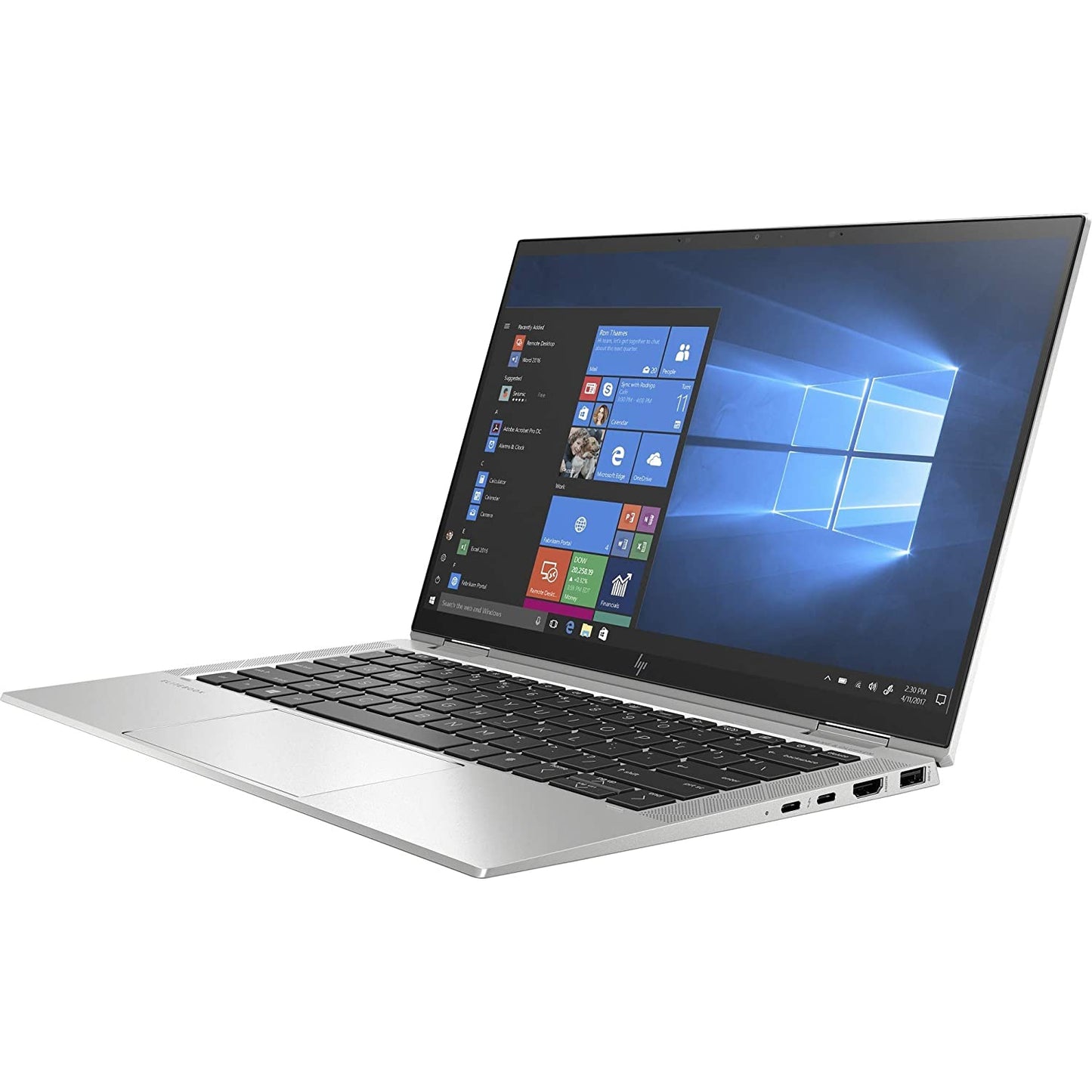 Refurbished (Excellent) - HP EliteBook X360 1030 G7 - 13.3" 2 in 1 Touch , Laptop , Backlit Keyboard , Core i7-10610U - 32GB- 512GB SSD - Silver - Win 11 Pro - Bilingual keyboard - Image 3