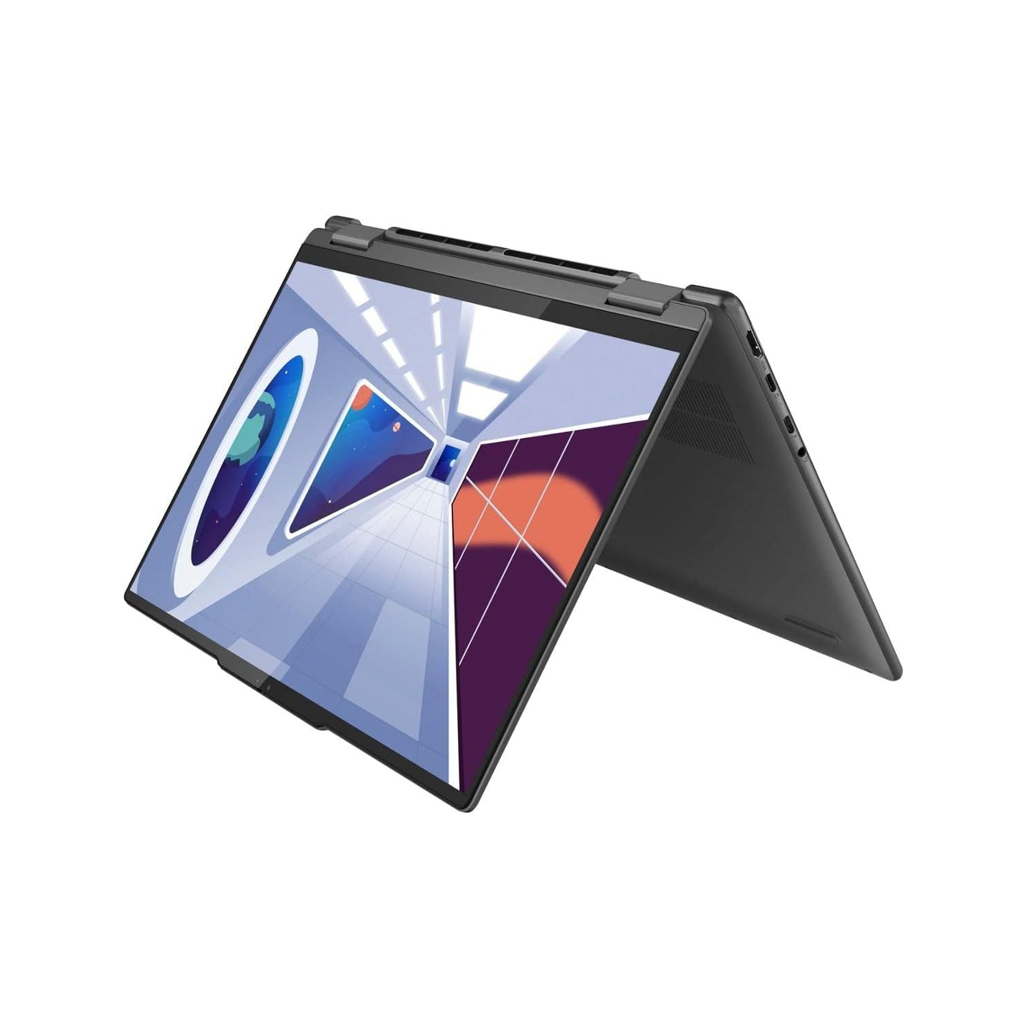 Refurbished (Excellent) - Lenovo Yoga 7 14" QHD  touchscreen laptop 14IAL7 - 10 cores @ 4.40GHz , Intel Core i5-1235U  - Backlit Keyboard - 8GB RAM - 512GB SSD - Windows 11 Grey - Image 2