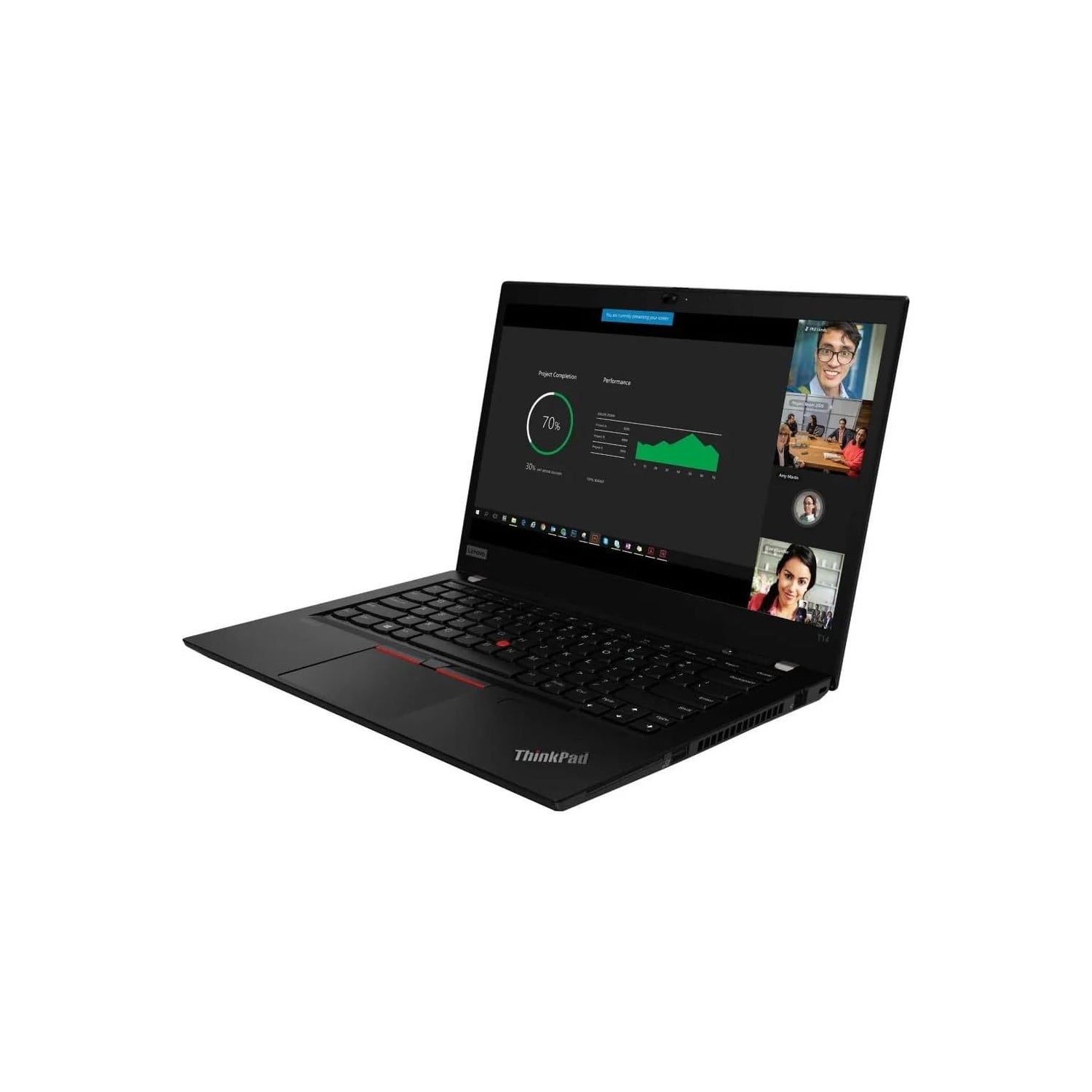 Refurbished (Excellent) Lenovo ThinkPad T14 Gen 1, 14" FHD , Backlit Keyboard , Laptop, i7-10610U vPro, 24GB RAM , 512GB SSD , Touch , 1920 x 1080  , Windows 11 Pro Black - Image 1