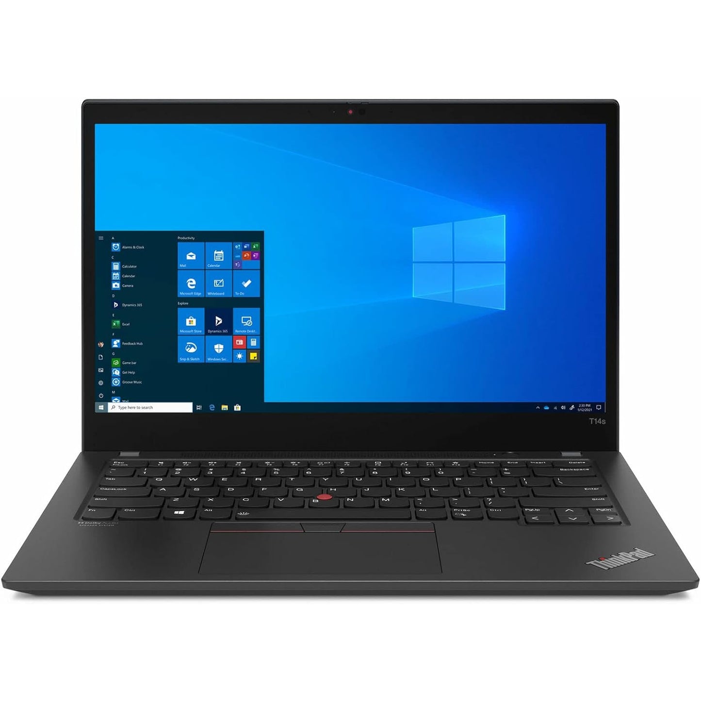 Refurbished (Excellent) LENOVO ThinkPad T14 GEN 2, 14" FHD Touch  Backlit Keyboard  Intel Iris Xe Graphics , i7-1185G7, 16GB RAM , 256GB SSD Win 11 Pro. Black - Image 1