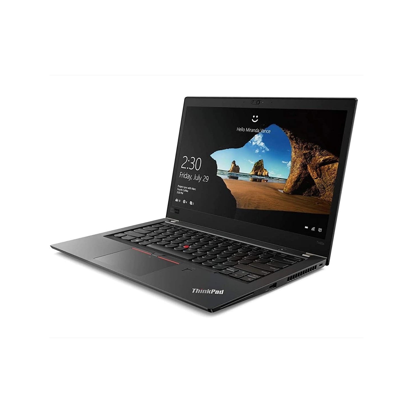 Refurbished (Good) Lenovo ThinkPad T480s Intel  Core i7-8550U@4.0GHz | 8GB RAM | 512GB SSD | 14'' Retina(2.5K) Windows 11 Pro. Black - Image 2