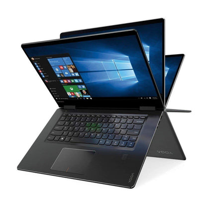 Refurbished (Excellent) Lenovo Yoga 710 15IKB 2-in-1 Touch Screen Laptop | 15.5" 1920x1080 FHD | Core i5-7200U - 512GB NVMe SSD Hard Drive - 8GB DDR4 RAM | Win 11 Pro I Black - Image 1