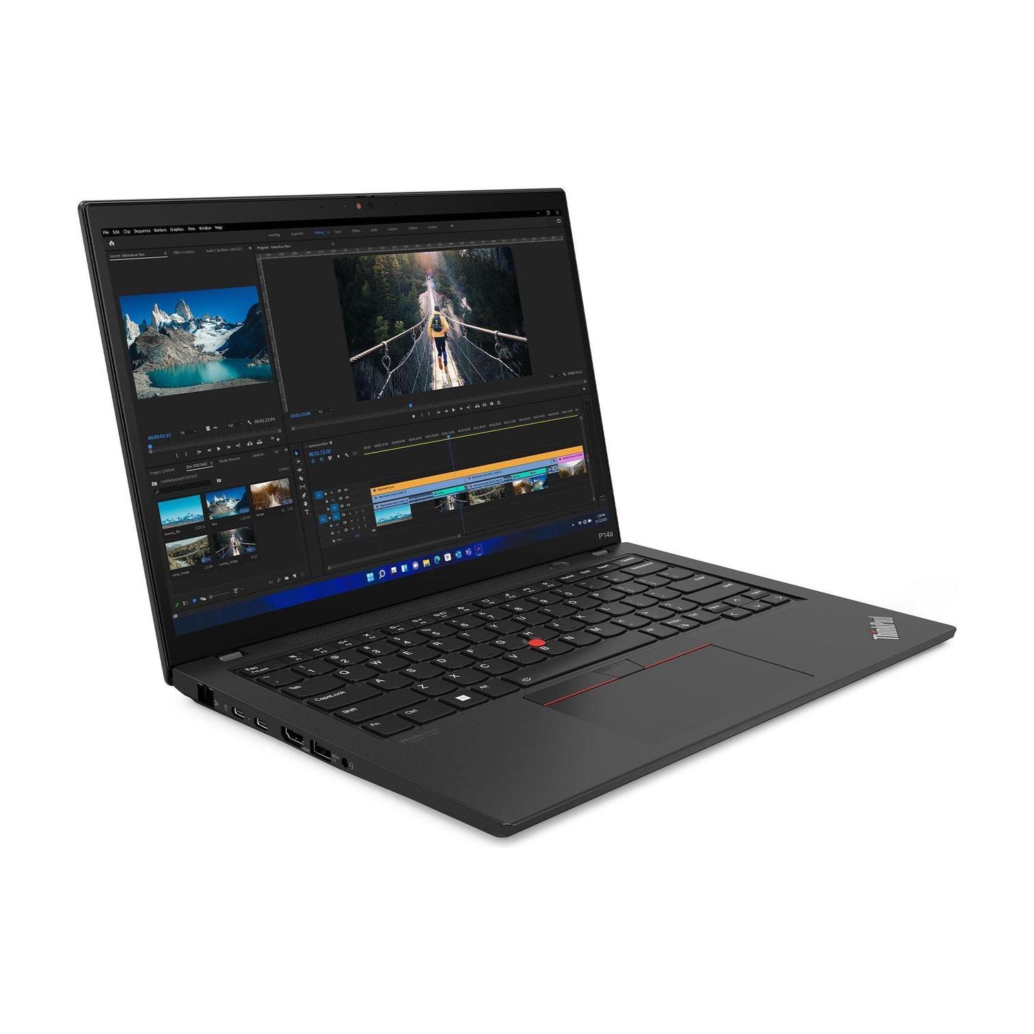 Refurbished (Excellent)  Lenovo ThinkPad P14s Gen 4 Intel Laptop (2023) | 14" 1920x1200 FHD+ | Core i7-1360P - 512GB SSD Hard Drive - 16GB RAM - Nvidia GeForce RTX A500 | 12 cores  - Image 2