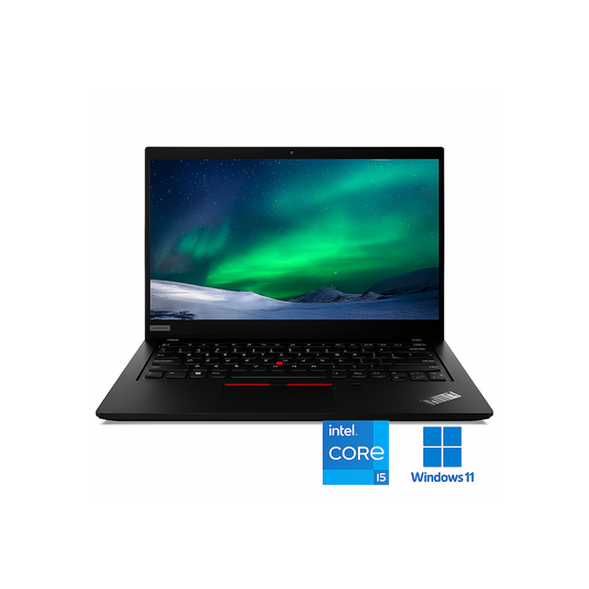 Refurbished (Excellent) - Lenovo ThinkPad 14" FHD T490 i5-8365U 8GB RAM  256GB SSD 4 cores @4.10GHz  NVIDIA GeForce MX250 | Windows 11 Pro Black - Image 1