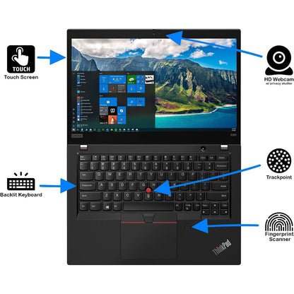 Refurbished(Excellent) Lenovo ThinkPad X390 Yoga 13.3" 2-in-1 Touchscreen Laptop , Backlit Keyboard , Intel Core i5-8365U 4 cores@ 4.10GHz, 8GB RAM, 256GB SSD, Windows 11 Pro Black - Image 6