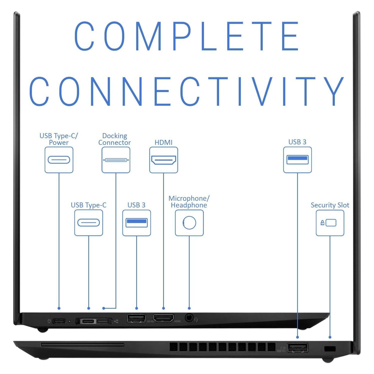 Refurbished(Excellent) Lenovo ThinkPad X390 Yoga 13.3" 2-in-1 Touchscreen Laptop , Backlit Keyboard , Intel Core i5-8365U 4 cores@ 4.10GHz, 8GB RAM, 256GB SSD, Windows 11 Pro Black - Image 7