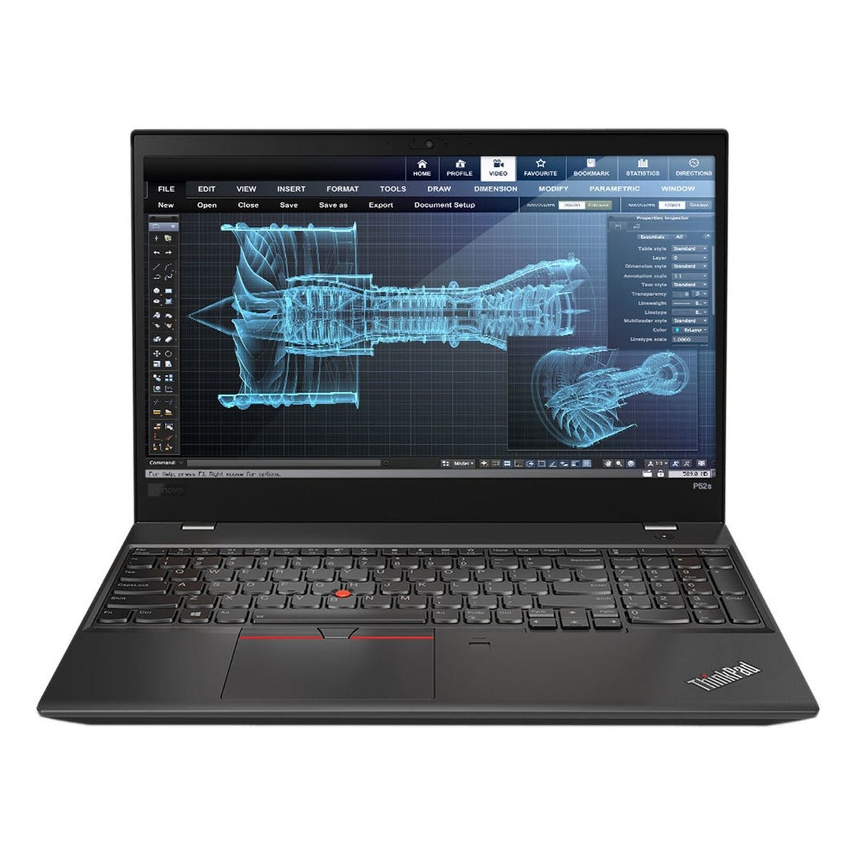 Refurbished (Excellent), Lenovo ThinkPad P52s, 15.6" UHD(4K) , Backlit keyboard - Fast Intel i7-8650U, 16GB RAM, Nvidia Quadro P500 GPU, 256GB SSD, Workstation Win 11 Black - Image 3